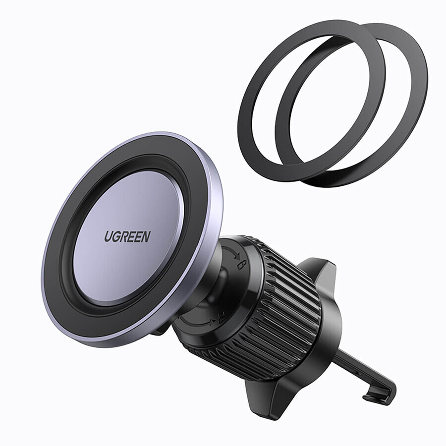 Suport auto magnetic Ugreen LP428 pentru telefon la grila parbrizului - negru