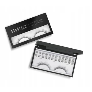 Nanolash DIY Extensiones de Pestañas Pestañas artificiales en racimos Innocent, 36 piezas