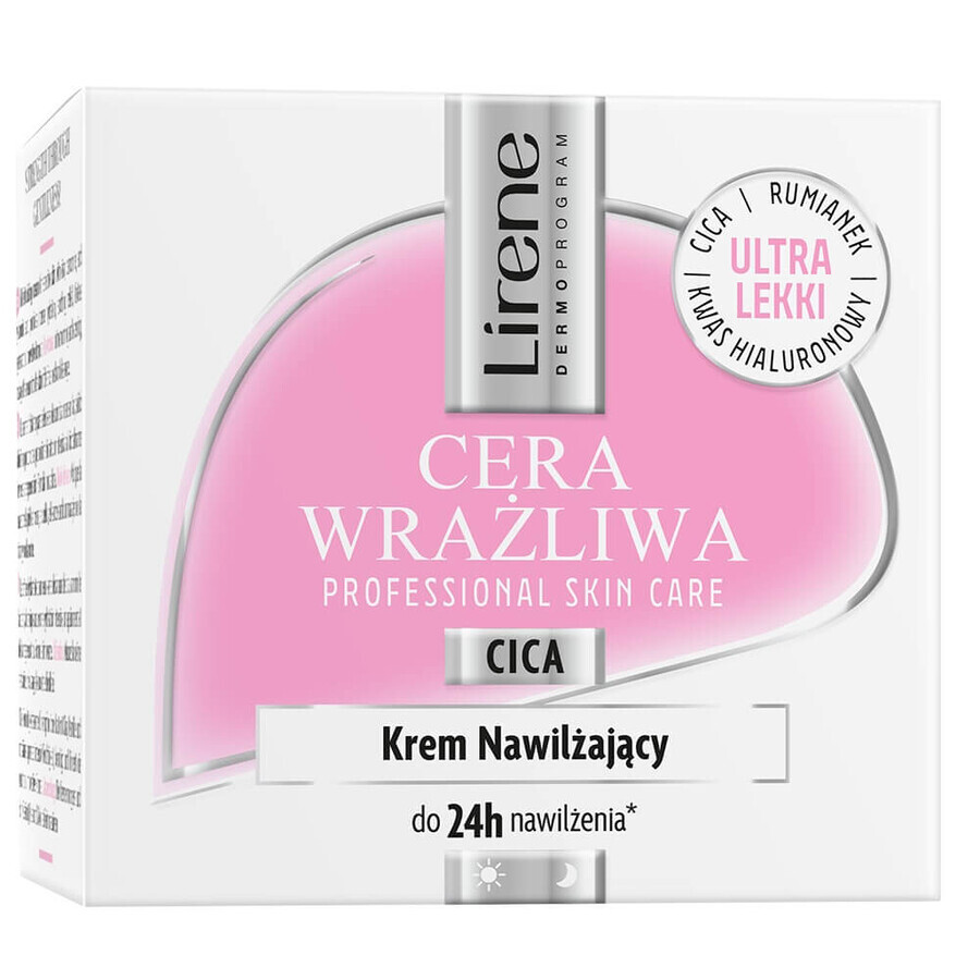Lirene Sensitive Skin Moisturizing Cream, 50 ml