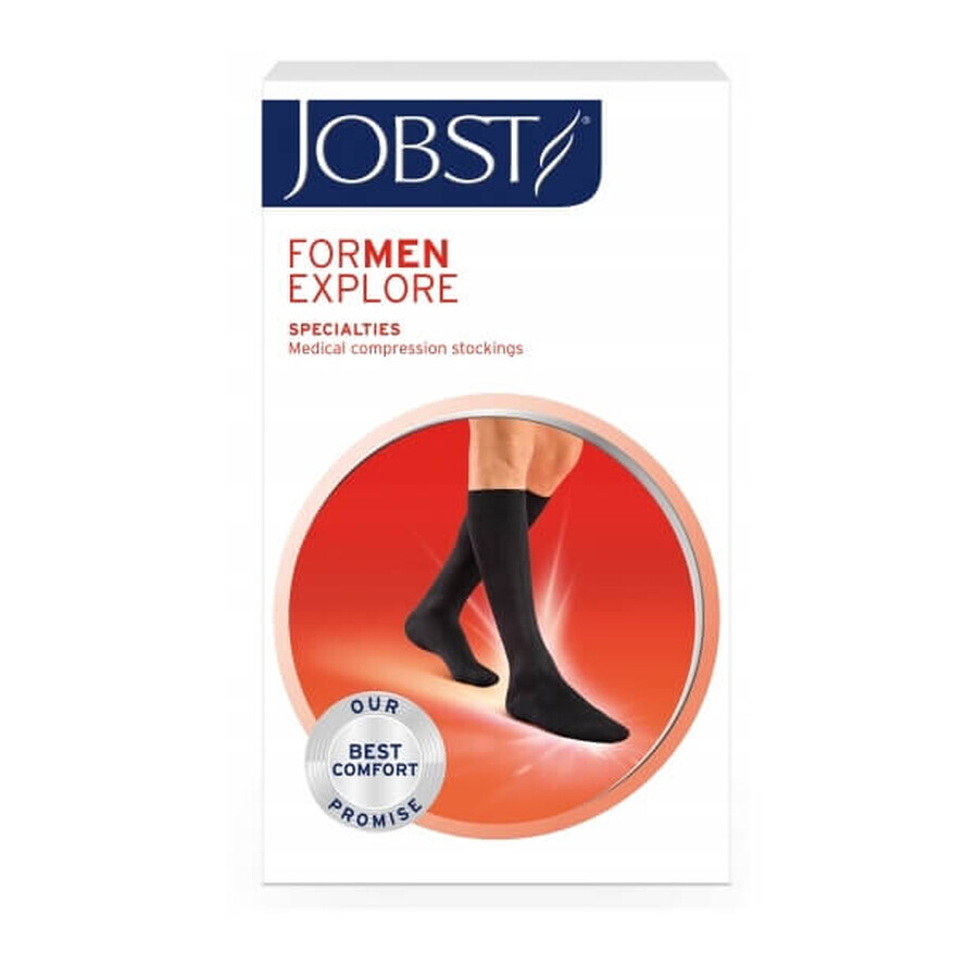 Jobst ForMen Explore CCL1 kniekousen met gesloten punt marine 3
