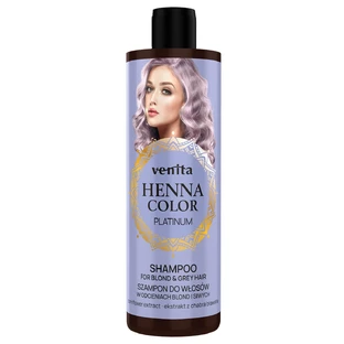 Venita Henna Color Platinum Shampoo voor blond en grijs haar, 300 ml
