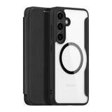 Carcasă Dux Ducis Skin X Pro pentru Samsung Galaxy S24 cu MagSafe și capac flip - negru
