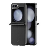Husă din piele Dux Ducis Bril pentru Samsung Galaxy Z Flip 6 - negru