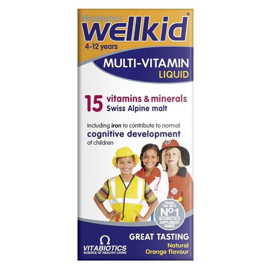 Vitabiotics Wellkid Multi-Vitamin Flüssigkeit, 150 ml