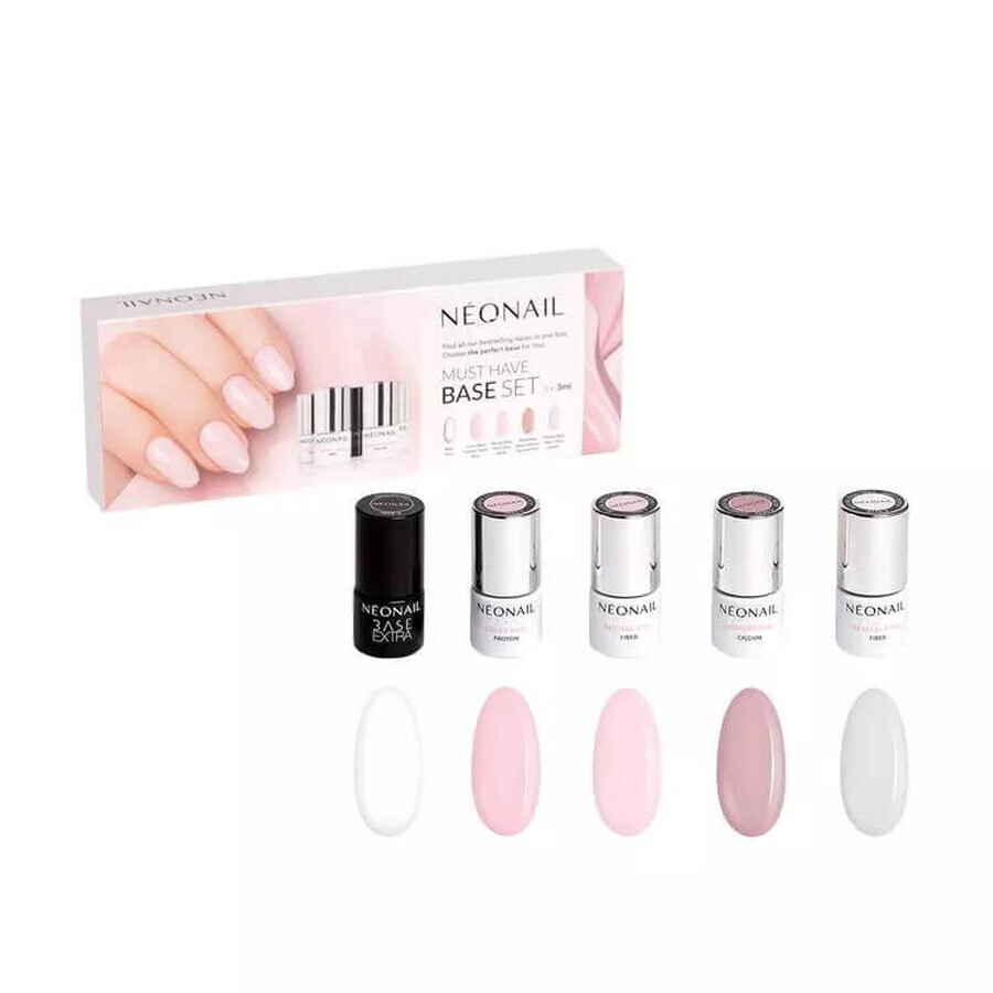 NeoNail Must Have Base Hybrid Set, 5 x 3 ml