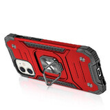 Wozinsky Ring Armor iPhone 14 custodia blindata porta anelli magnetici rosso