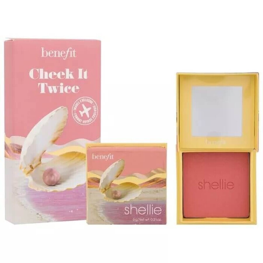 Acquista Benefit Cheek It Twice Blush Set Shellie Warm-Seashell Pink, 2 x 6 g Benefit Cheek It Twice Blush Set Shellie Warm-Seashell Pink, 2 x 6 g