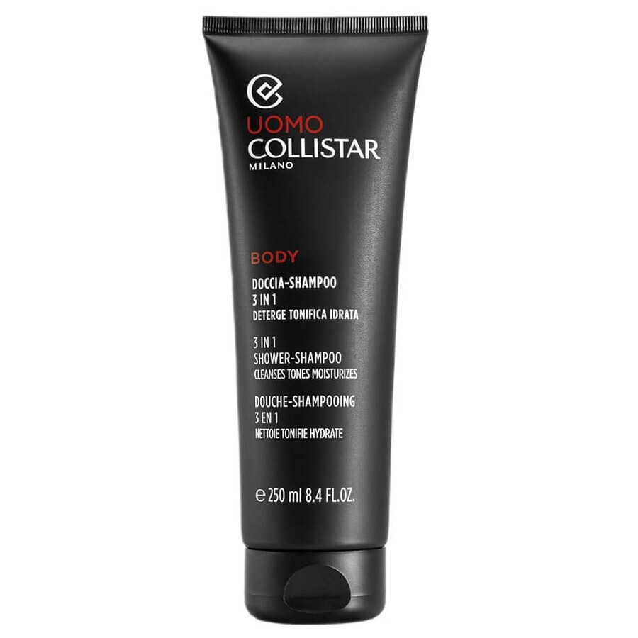 Collistar Uomo Gel de ducha y champú 3 en 1, 250 ml