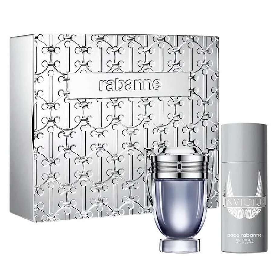 Paco Rabanne Invictus Eau de Toilette, 100 ml + Deodorant, 150 ml