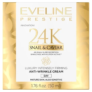 Eveline Cosmetics Prestige 24k Snail amp;Caviar Crème de jour anti-rides, 50ml