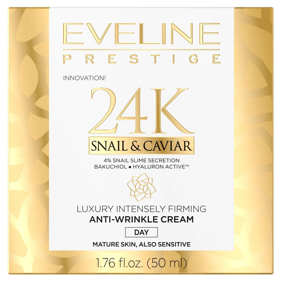 Buy Eveline Cosmetics Prestige 24k Snail amp;Caviar Cream ?anti-wrinkle day cream, 50ml Eveline Cosmetics Prestige 24k Snail amp;Caviar Cream ?anti-wrinkle day cream, 50ml