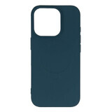 Vloeibare siliconenhoes MagSafe voor iPhone 16 Pro - donkerblauw
