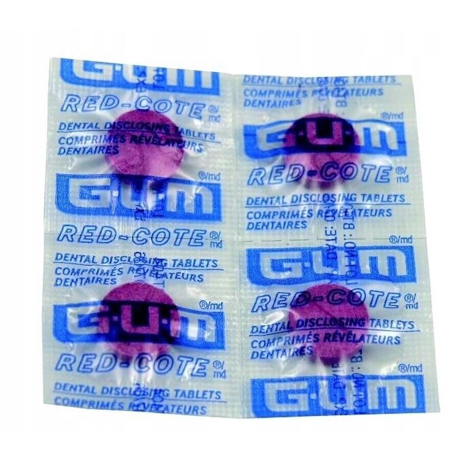 Boutique Sunstar Gum Red-Cote Plaque Staining Tablets 800, 4 pcs. Sunstar Gum Red-Cote Plaque Staining Tablets 800, 4 pcs.