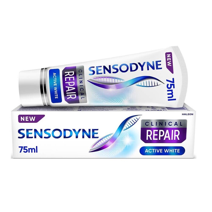 Buy Sensodyne Clinical Repair Active White Whitening Toothpaste with Fluoride, 75 ml Sensodyne Clinical Repair Active White Whitening Toothpaste with Fluoride, 75 ml