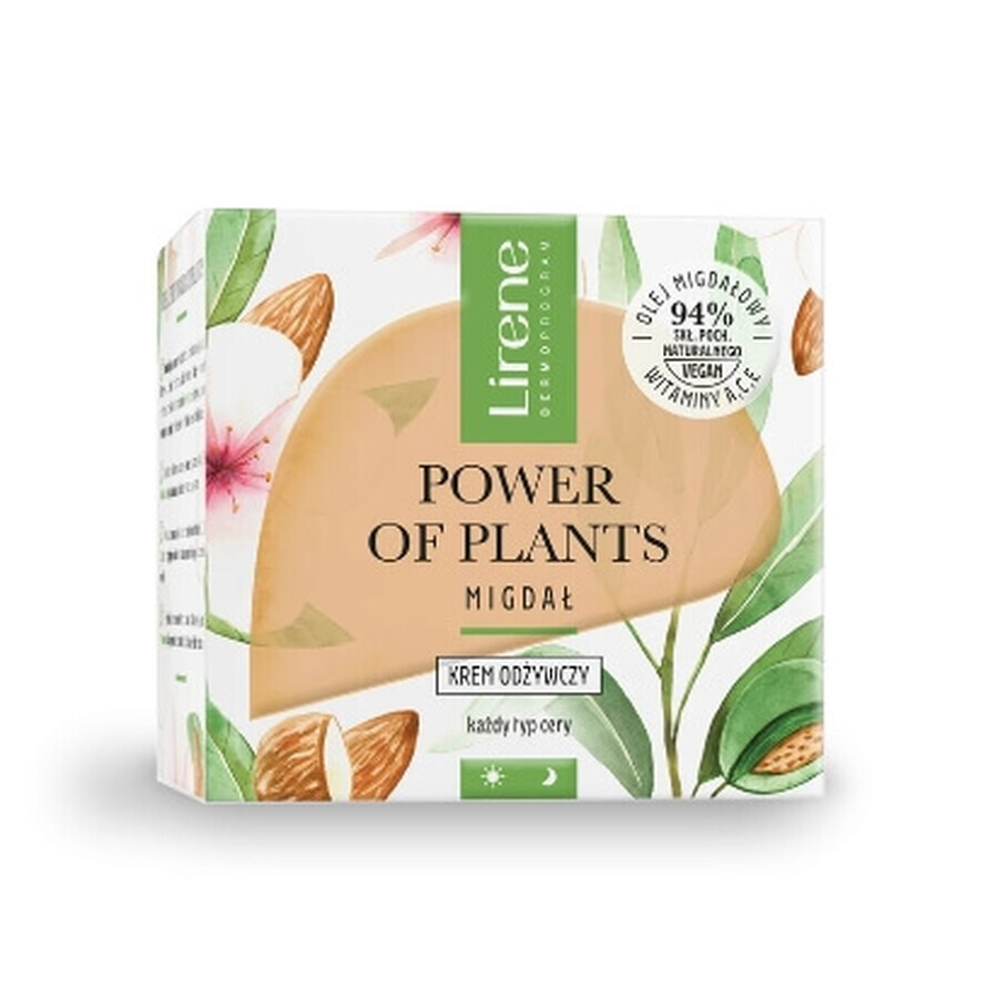 Lirene Pouvoir des plantes Crème nourrissante à l'amande, 50 ml