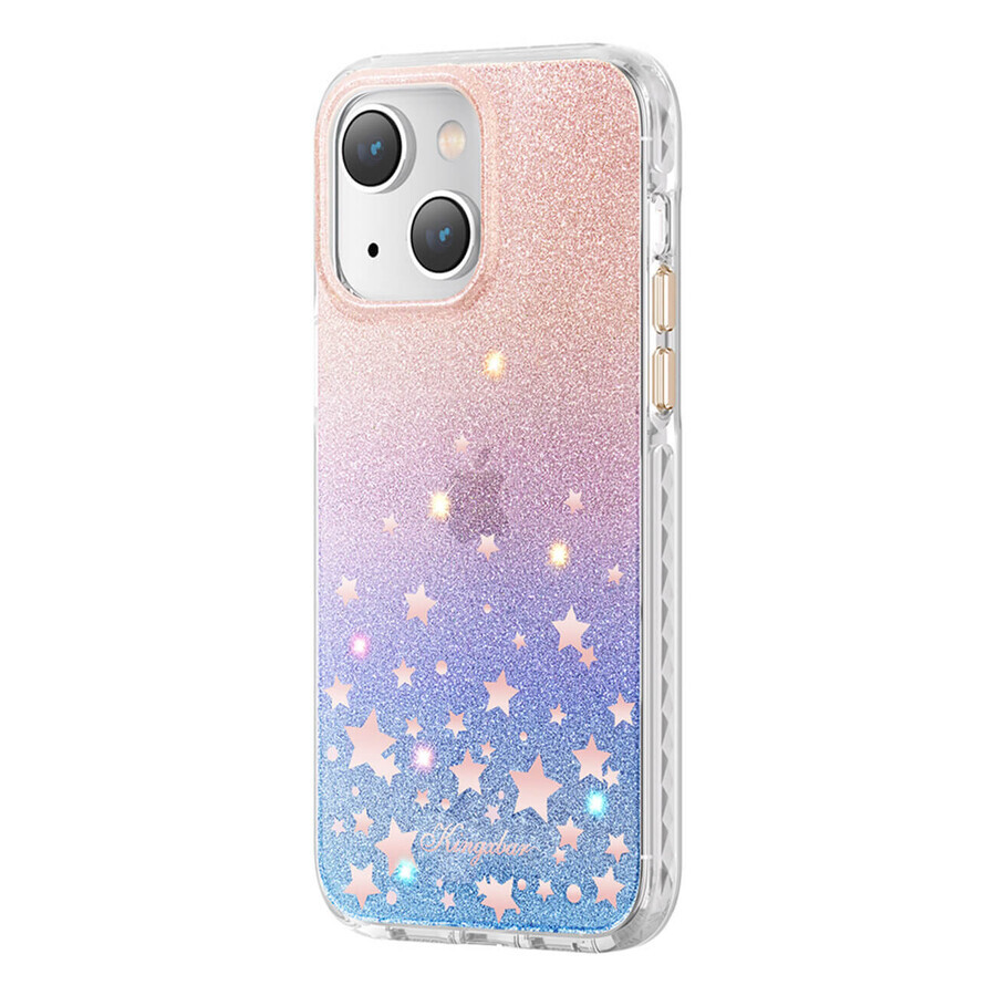 Kingxbar Hart Ster Serie iPhone 14 Plus dierenriem ster hoesje