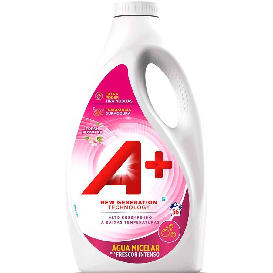 A+ Gel per bucato ai fiori freschi, 2,464 l