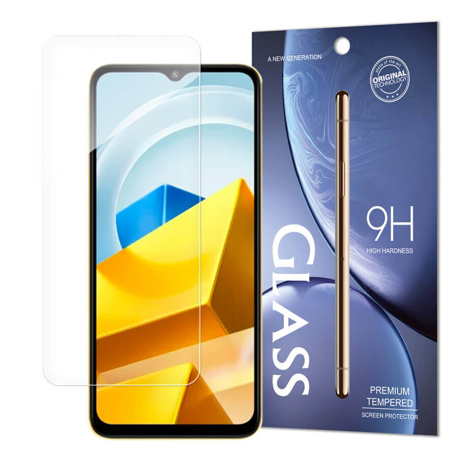 Gehärtetes Glas gehärtetes Glas Xiaomi Poco M5 Härte 9H (Verpackung - Umschlag)