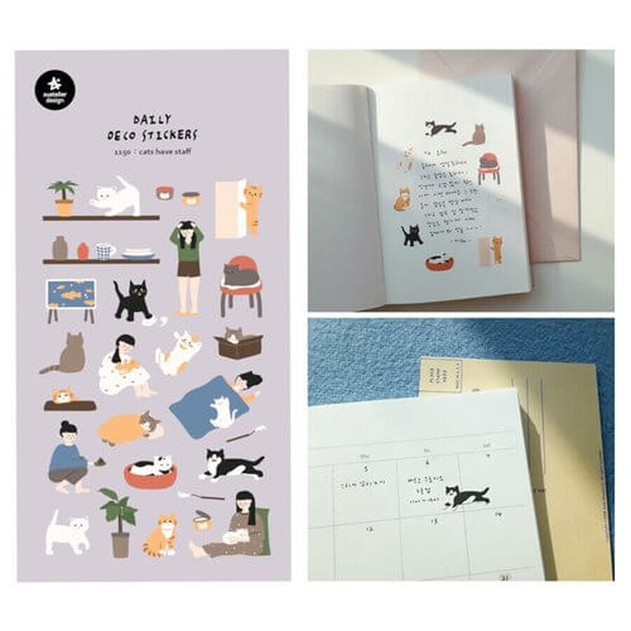 Decoratieve stickers Cat's Cases Suatelier
