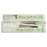 White Glo Hemp Seed Oil Toothpaste Whitening toothpaste with hemp oil 150 g + bamboo toothbrush