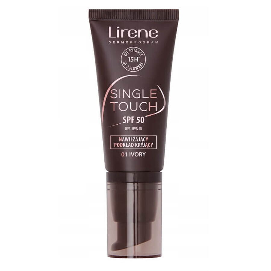 Acquista Lirene Single Touch SPF50 Fondotinta coprente idratante 01 Avorio, 30 ml Lirene Single Touch SPF50 Fondotinta coprente idratante 01 Avorio, 30 ml