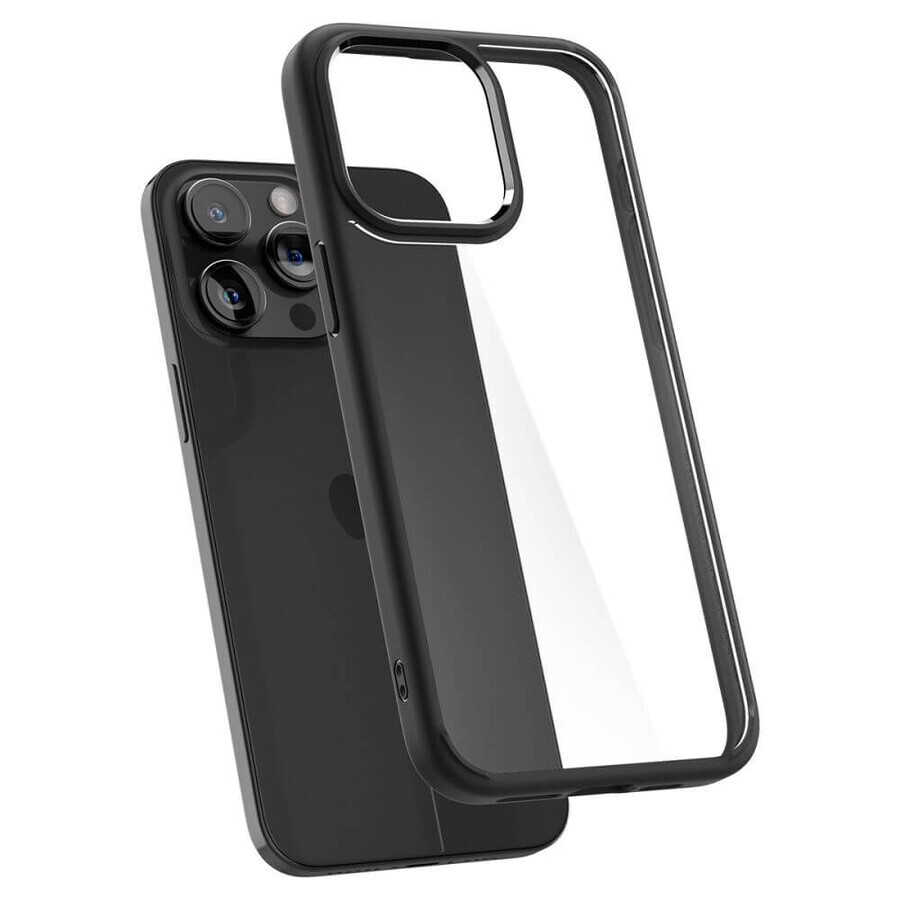 Custodia Spigen Ultra Hybrid per iPhone 15 Pro - nero opaco