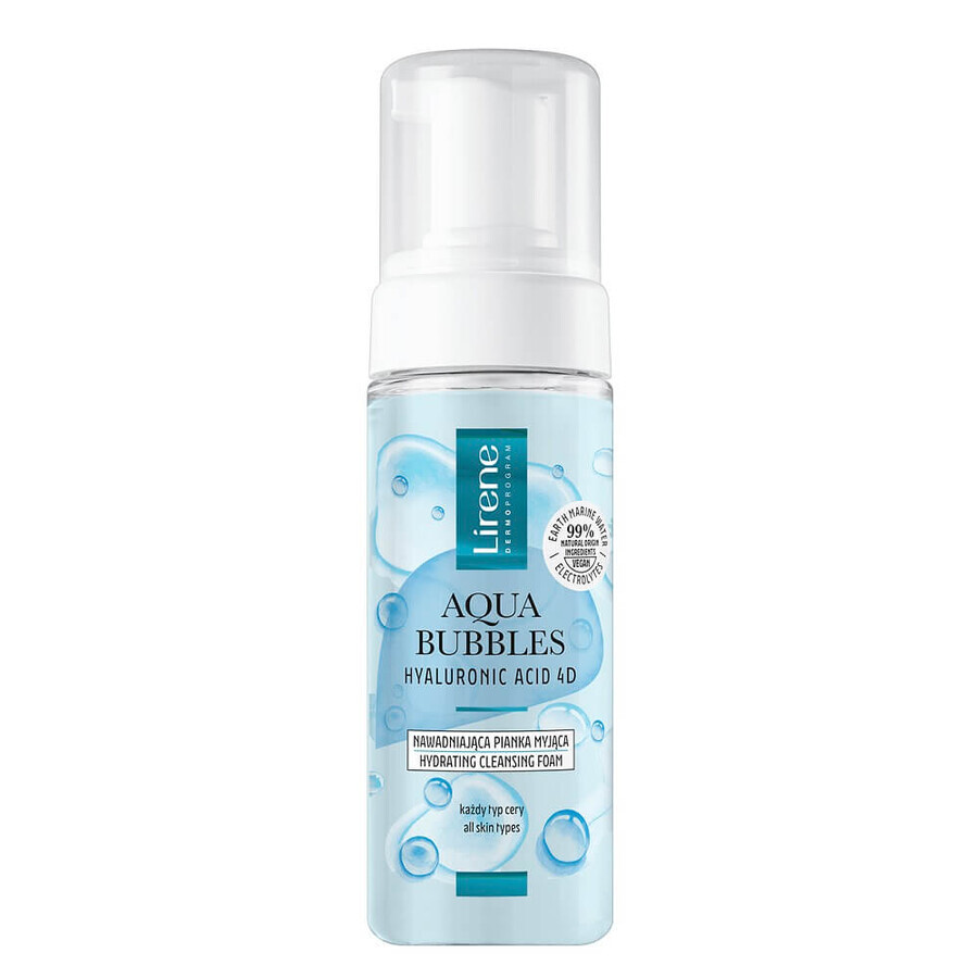 Winkel op Lirene Aqua Bubbles Hyaluronzuur 4D Hydraterende Schuimende Reinigingsgel, 150 ml Lirene Aqua Bubbles Hyaluronzuur 4D Hydraterende Schuimende Reinigingsgel, 150 ml
