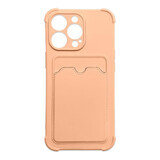 Kaart pantser case cover voor Samsung Galaxy A32 4G kaart portemonnee siliconen pantser case Air Bag roze
