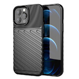 Thunder Case flexibele gepantserde hoes iPhone 13 Pro Max zwart