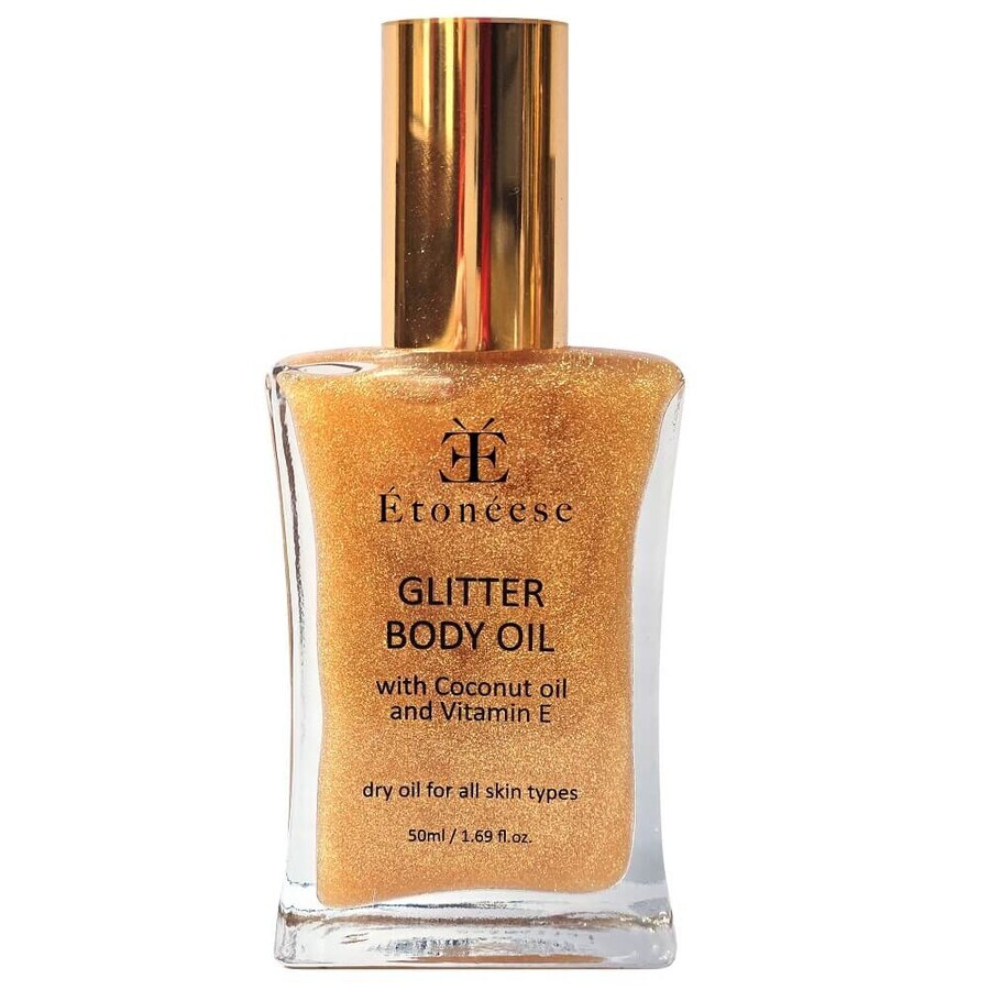 Etoneese Trockenes Körperöl mit Goldpartikeln Gold, 50 ml