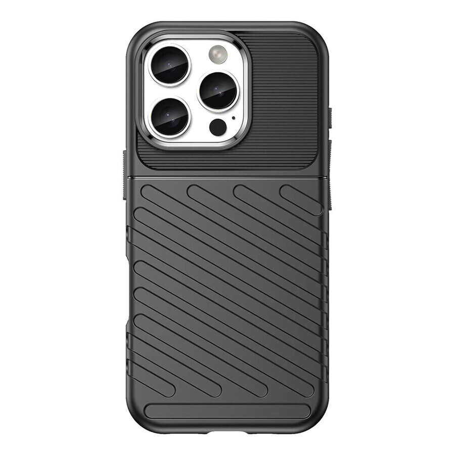 Thunder Case Silikonhülle für iPhone 16 Pro Max - schwarz