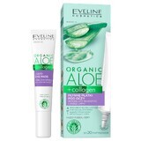 Eveline Cosmetics Organic Aloe + Collagen Liquid eye patches to reduce wrinkles and crow's feet, 20 ml.