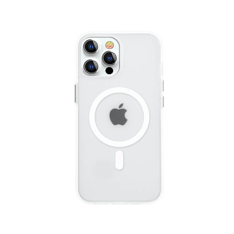 Kingxbar PQY Elegant Series magnetic case for iPhone 13 Pro case cover white (compatible with MagSafe)