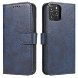 Magnet Case elegante case met flip cover en standaard functie Samsung Galaxy A03s (166.5) blauw