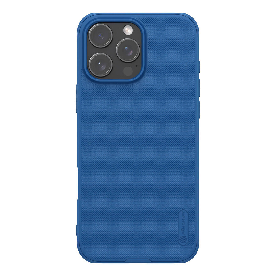 Coque Nillkin Super Frosted Shield Pro pour iPhone 16 Pro - bleu