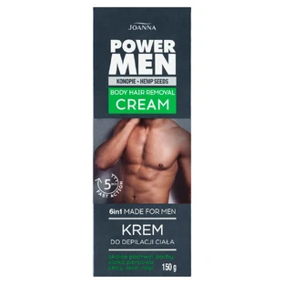 Joanna Power Men Crème dépilatoire pour le corps, 150 g