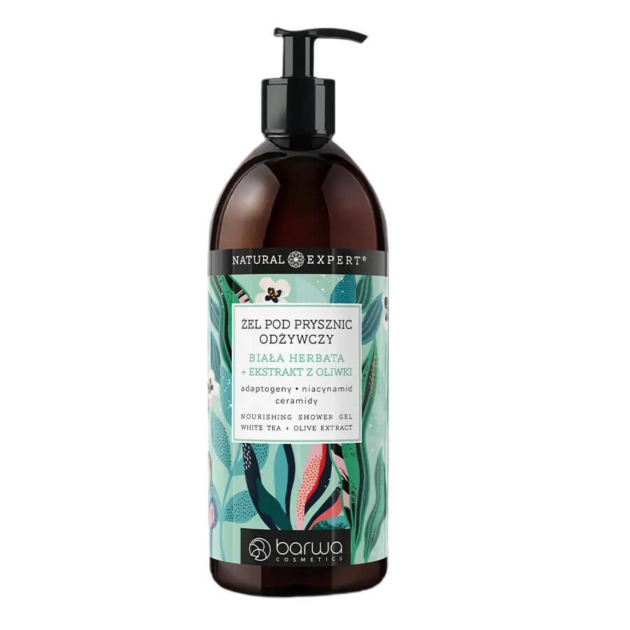Barwa Gel de duș Ceai alb + extract de măsline, 480 ml