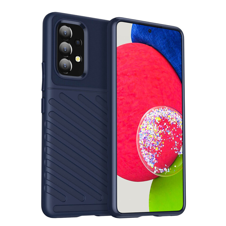 Buy Thunder Case flexible armored case cover Samsung Galaxy A53 5G blue Thunder Case flexible armored case cover Samsung Galaxy A53 5G blue