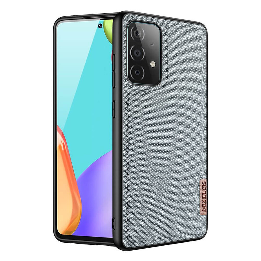 Dux Ducis Fino étui recouvert de nylon Samsung Galaxy A72 4G gris