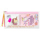 Unicorn school set pencil case sachet Spiral notebook 2 pencils Eraser Mini highlighter Sharpener Sharpener