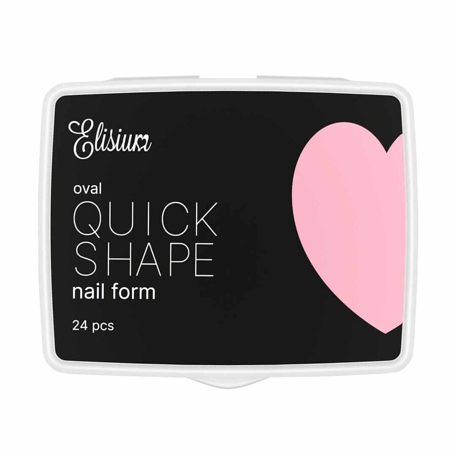 Elisium Quick Shape Nail Form Mini Oval Nail Extension Forms, 24 pieces