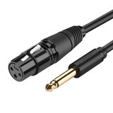 Ugreen cablu audio cablu microfon XLR (femelă) - 6,35 mm jack (mascul) 5 m (AV131)
