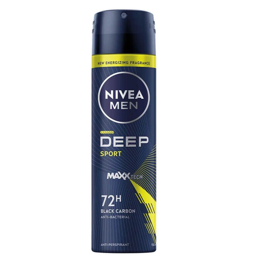 Nivea Men Spray Antitranspirante Deep Sport, 150 ml