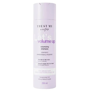 Trust My Sister Let's Champú Volume Up para cabellos poco porosos para aumentar el volumen, 250 ml