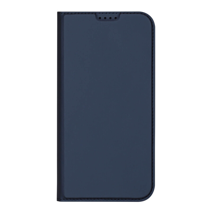 Custodia Dux Ducis Skin Pro per iPhone 16 con flip cover e slot per schede - blu