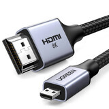 Ugreen HD164 15516 micro HDMI / HDMI 2.1 8K cablu 1m - gri