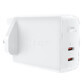 Cargador de red Acefast GaN (enchufe UK) 2x USB Tipo C 50W, Power Delivery, PPS, Q3 3.0, AFC, FCP (A32 UK)