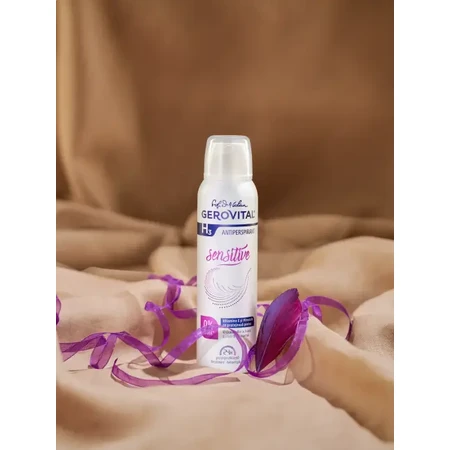 Gerovital H3 Classic Sensitive Antitranspirant Deodorant, 150 ml, Farmec