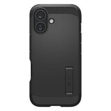 Spigen Tough Armor MagSafe hoesje met standaard voor iPhone 16 Plus - zwart