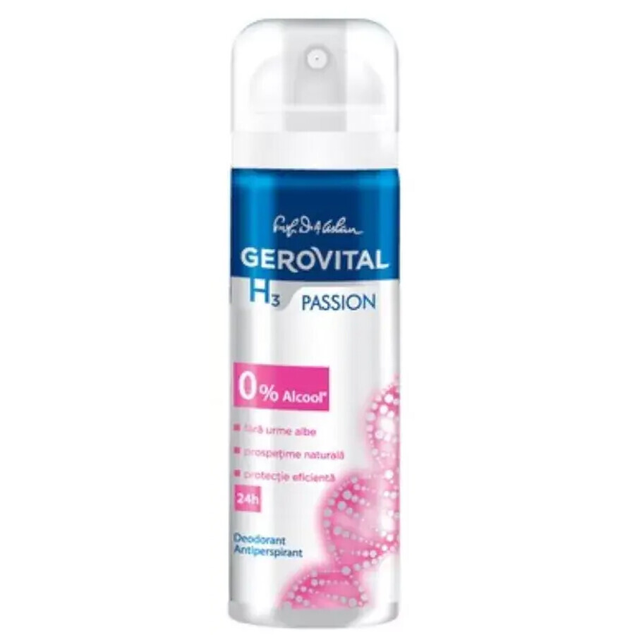 Buy H3 Passion Antiperspirant Deodorant, 150 ml, Gerovital H3 Passion Antiperspirant Deodorant, 150 ml, Gerovital